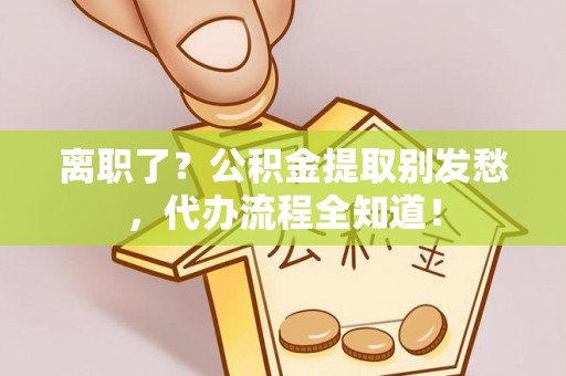 南安离职了？公积金提取别发愁，代办流程全知道！
